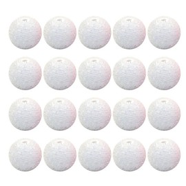David accessories Chunky 20mm Sugar Bubblegum Beads, 20Pcs Pave Rhinestone Acrylic Beads, for Pens Necklace Bracelet Jewelry Making Party Decoration (White)
