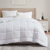 Quilted Down Alternative Comforter - King Size, All Season White