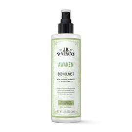 J.R. Watkins Awaken Body Oil Mist, Hydrates Skin, Stimulates and Awakens Senses, Natural Rosemary & Rosewood, 4.8 oz