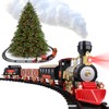 Jumbo 20-Piece Christmas Train Set with Realistic Sound Effects, Working