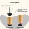 sourcing map Furniture Gliders 4 Pieces Levelling Feet M6 x