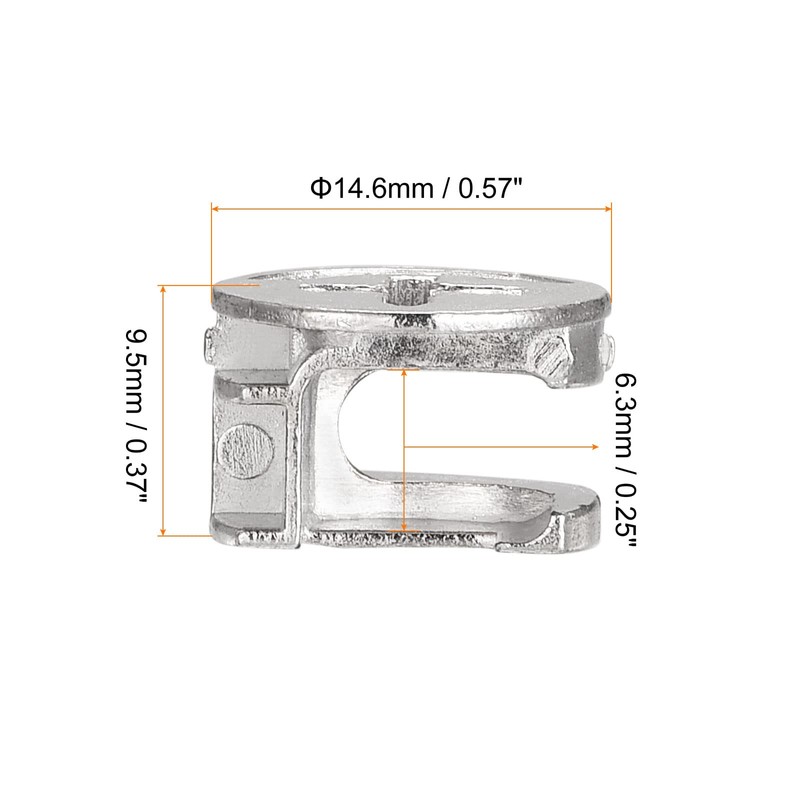 sourcing map Furniture Cam Lock Nut 14.6 x 9.5 mm