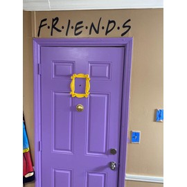 Doobell for Friend Peephole Frame,Doorbell Replica Best for Friend Door Frame As seen in Monica's Door,Present for Your Best Friend.