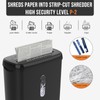 Woolsche Home Office Paper Shredder 10-Sheet Strip Cut with 3.17-Gallon