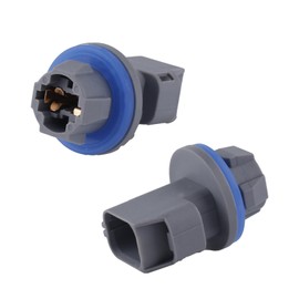 BTFO 2pcs Rear License Plate Light Connector Sockets, Plastic License Plate Lamp Plugs Replacement Compatible with F81Z-13411-AA (Gray)