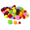 Cousin DIY Multicolor Poms, 100 Piece Variety Pack