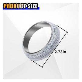 ID 54mm Car Exhaust Manifold Gasket, Exhaust Flange Gasket Seal Muffler Gasket Replacement, Exhaust Donut Gasket Muffler Ring to Prevent Leaking Between Exhaust Manifold and Exhaust Pipe (54mm)