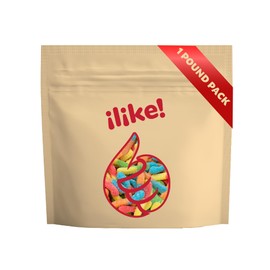 Neon Sour Gummy Worms Candy | 1-Pound Pack | Halloween Candy in Assorted Fruit Flavors | Sour Gummies for Buffets, Goody Bags and Party Favors | Mini Size