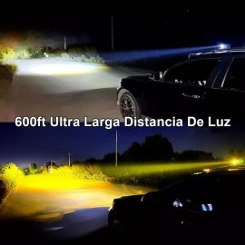 Faros De Lupa De Doble Color De 120w Para Auto, Moto, 1 Par
