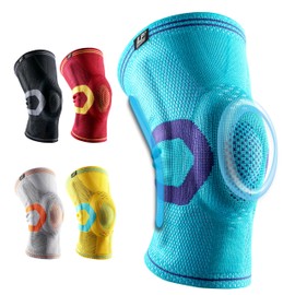 LP 170XT Compression Knee Sleeve with Silicone Pad and Bilateral Stays - Breathable Support for Running, Basketball, and Soccer (Blue, Extra Large,1pcs)