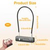 4 Digit Combination Padlock Bike Lock Cable High Security Long
