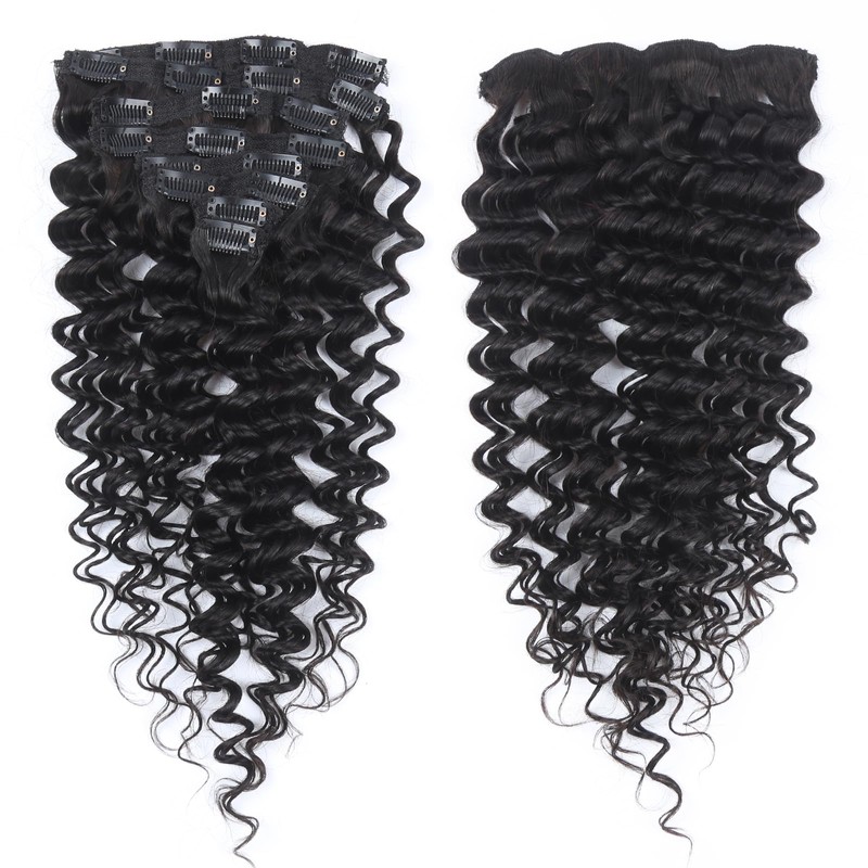 Clip in Hair Extensions Real Human Hair 20 Inch Remy