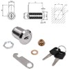 YUEWO Drawer Cabinet Locking 19mm x 40mm Thread Security Cylinder