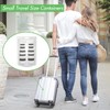 ZEJIA 10pcs Small Travel Containers, Black Sample Containers with Screw