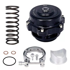 Unbranded BV50 Series 50mm Blow Off Valve BOV fits TIAL Q V-Band Flange BLACK 6 PSI Spring