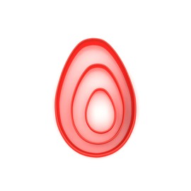 JUST CUTTERS Egg Shape Cutters | Set of 3 Plastic Cutters for Baking, Fondant, Clay, Pastry, Icing, Jewellery, Easter (3/5/8CM)