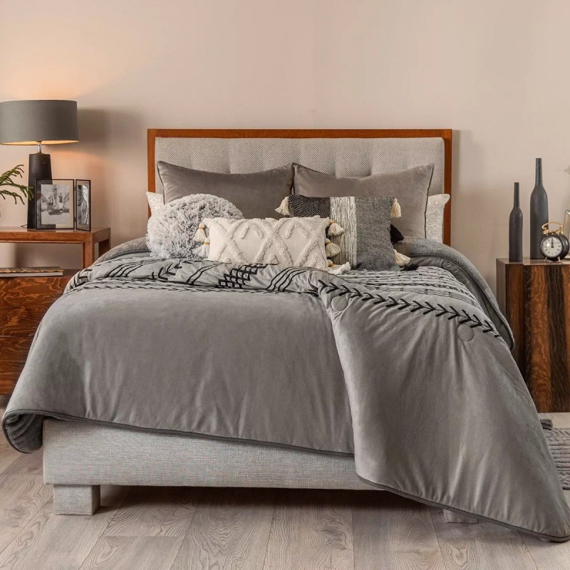 Vianney Funda De Cojin Rectangular Mumbai Beige Textura Elegante