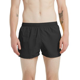 SUNDAY ROSE - Shorts de carrera para hombre, secado rápido, con bolsillos, Gris oscuro, Large