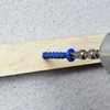 SANJODS 3/16" x 1-1/4" Concrete Screw Anchor, Blue Flat Head