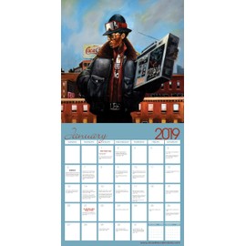 Shades of Color 2019 Urbanisms African American 16 Month Calendar by Frank Morrison, 12" x 12" (19FM)