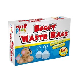 150 Doggy Waste bags- Disposal Bags Easy-Tie for Travel- Disposable Fragranced Bags- Degradable Poo Bags, Strong and thick Dog Poo Bags With Handles (Pack of 1) (pack of 1)