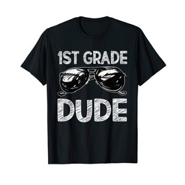 1st Grade Dude Sunglasses Back To School Tshirt For Boys T-Shirt