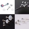 Clear Piercing Disc Nose Bump Treatment Pressure Silicone Earrings for