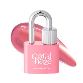 CORLAHAZE Glow Lock Jelly Tint 101 Chou 4g, Hydrating Jelly Glow Lip Stain, High-Shine, Long-Lasting Color Moisturizing Lip Enhancer with Rosehip Oil, Collectible Lock-Shaped Design, korean makeup