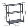 Azheruol Organizer Yard Tool Storage Rack,Garden Organizer,Steel Yard Tool Racks