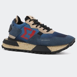 The NSJ012 Made of Leather, Premium Suede and Nylon its Vintage Finish Allowed it to be Elegant and Dynamic.Blue Size 10