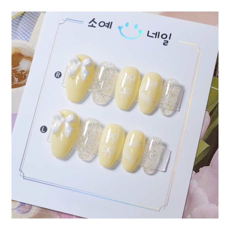 Spring Ballerina Nail Tips - Square / 봄빛 발레리나 네일팁