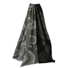 Rotfuchs® Woven Scarf Two-Tone & Graphic Look Green Black Fashionable