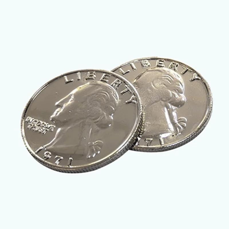 SUMAG 1 Pc Double Sided Quarter Dollar (Heads) Magic Tricks