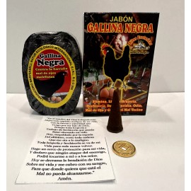 Perfumería Industrial Perú JABON GALLINA NEGRA elimina  y limpia brujeria INCL. incienso oracion amuleto