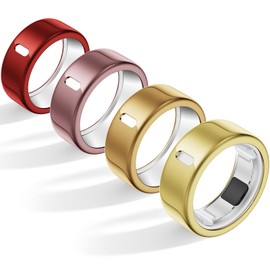 4 Pack Cover Compatible with Oura Ring Gen 4/Oura Ring Gen 3 Horizon/3 Heritage, Charging Derectly, Anti-Scratch TPU Protector for Women Men Working Out Gym