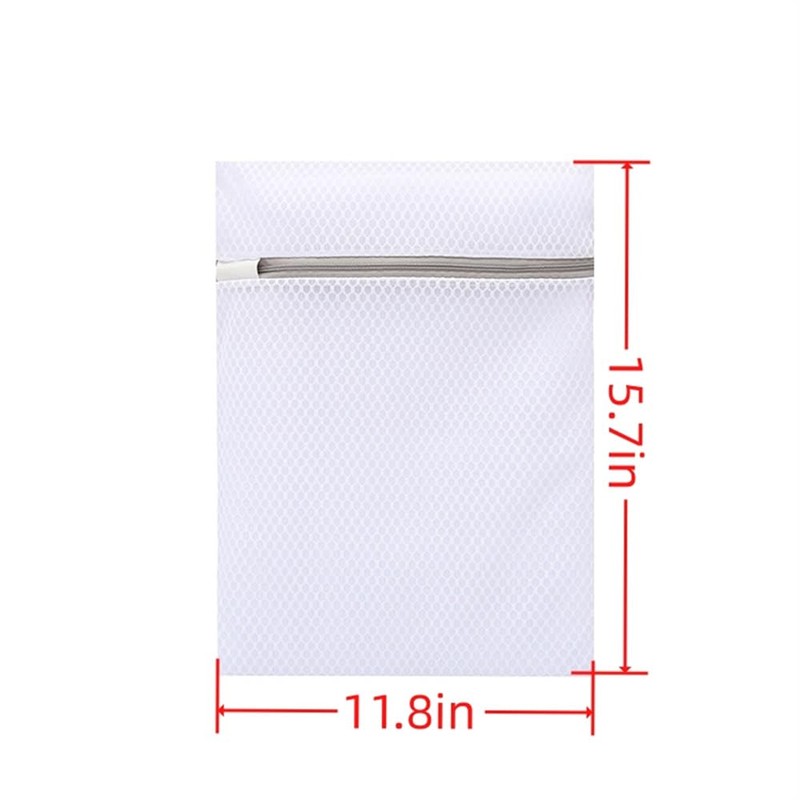 4Pcs Durable Honeycomb Mesh Laundry Bags for Delicates 12 x
