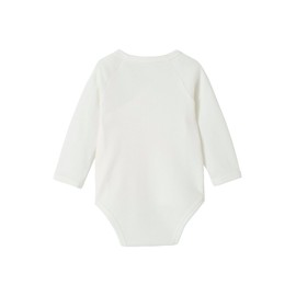 Vertbaudet Pack of 5 Baby Wrap Bodysuits Made of Organic Cotton Oeko-Tex Grey Beige 74, Grey-beige