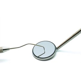 Osung D-MFSS-04H Front Surface Dental Mirror with Handle #4, Simple Stem