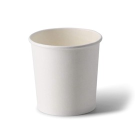 BIOZOYG Organic Disposable Cups Food Cups Paper Cups To Go White I Compostable Cups Soup Cups To Go Disposable Ice Cream Cups Cardboard I 25 Sturdy Cardboard Cups 300 ml Round