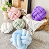 Uvvyui Knot Pillow Ball, Soft White Home Decor Knotted Pillows,