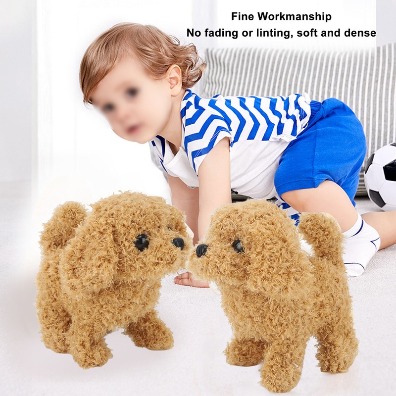Plush Puppy Dog Electronic Interactive Plush Dog Walking Barking Wagging