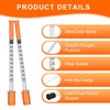 100 Pack 1ml Syringes, 27G 13mm Disposable Lab Syringes, Clear