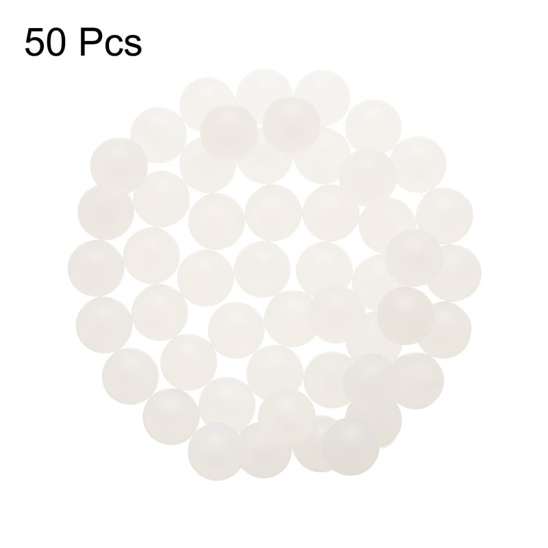 sourcing map 50pcs PP Plastic Bearing Balls 12mm Solid Plastic