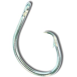 Mustad Classic 2 Extra Strong in Line Point Duratin Circle Fishing Hook | Strong for Heavy Tuna | Fewer Deep Hooks For Catch and Release, [Size 11/0,Pack 2]