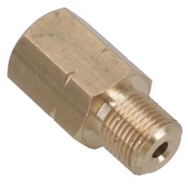 AB Tools Brass Brake Pipe Union Fitting Adaptor Metric M12 Male – M10 Female 2pc