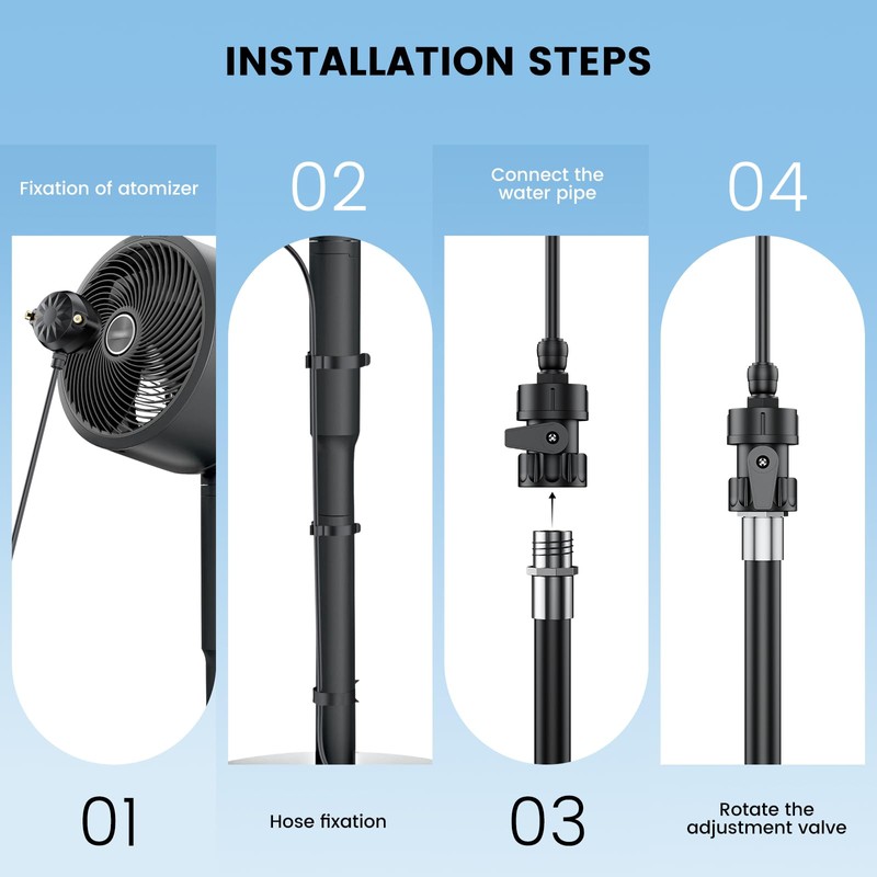 Misting Attachment Compatible with Shark FlexBreeze Mister Fan FA20XMIST FA222