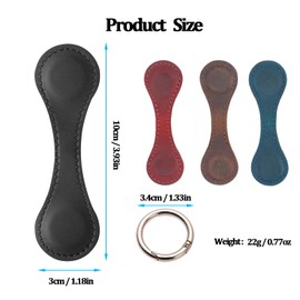 Magnetic Bookmarks Vintage Leather Bookmark 2pcs Blue Book Marker with Circle Buckle，Page Markers Reading Gifts for Women, Men, Book Lovers,Student