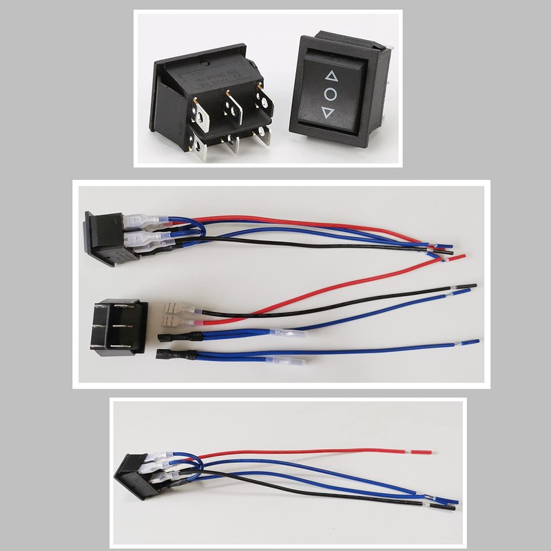 2PCS Momentary Polarity Reverse Switch DC 12V 20A Motor Control