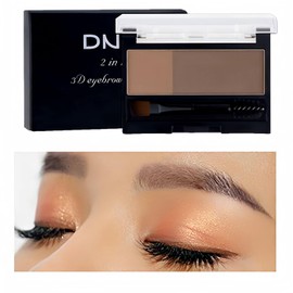Eyebrow Powder Makeup Kit Eye Brow Tinted Powder Palette Long-Lasting Waterproof eyebrow pencil Fill & Sculpt Full Eyebrows for Women (2# Brown-gray)
