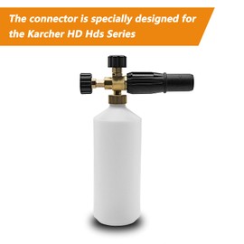 Fai Top High Pressure Washer Soap Foam Brass Adapter Female Coupling Soap Sprayer Bottle Coupler Connector Compatible with Karcher HD Series